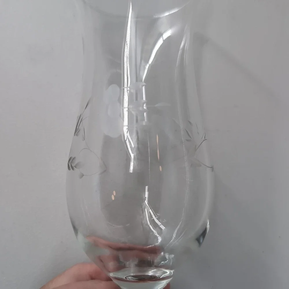 Princess House Heritage Hurricane Parfait Dessert Stemmed 8.25 Height